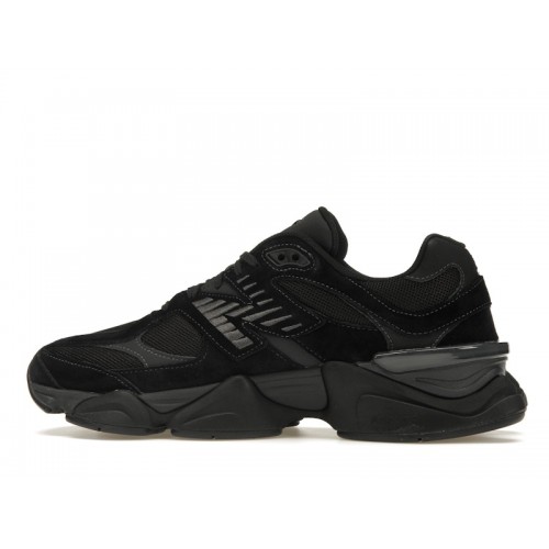 Кроссы New Balance 9060 Black - мужская сетка размеров