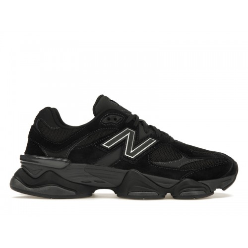 Кроссы New Balance 9060 Black - мужская сетка размеров