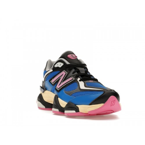 Кроссы New Balance 9060 Blue Oasis Real Pink - мужская сетка размеров