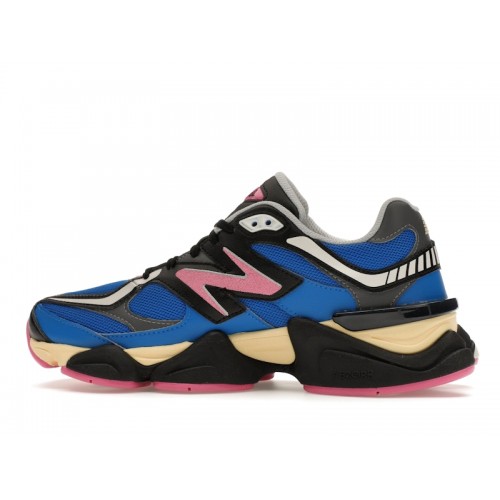 Кроссы New Balance 9060 Blue Oasis Real Pink - мужская сетка размеров