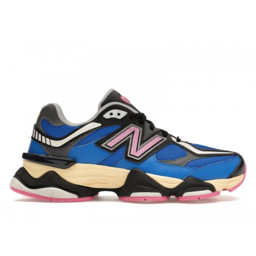 Кроссы New Balance 9060 Blue Oasis Real Pink - мужская сетка размеров