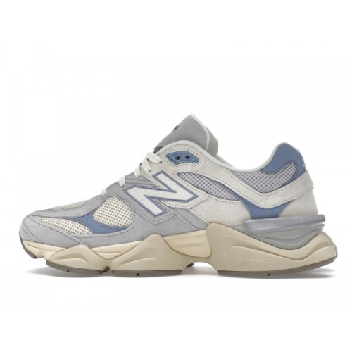Кроссы New Balance 9060 Pearl Grey Linen - мужская сетка размеров