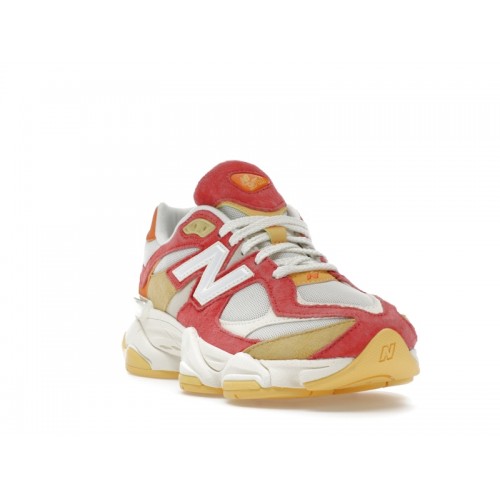 Кроссы New Balance 9060 Fluorescent - мужская сетка размеров