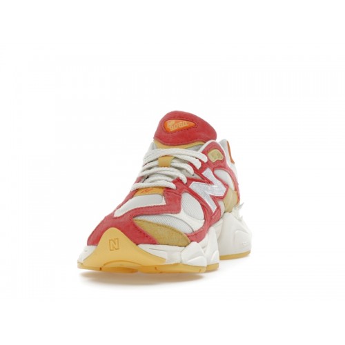 Кроссы New Balance 9060 Fluorescent - мужская сетка размеров