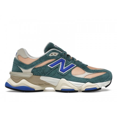 Кроссы New Balance 9060 New Spruce Purple - мужская сетка размеров