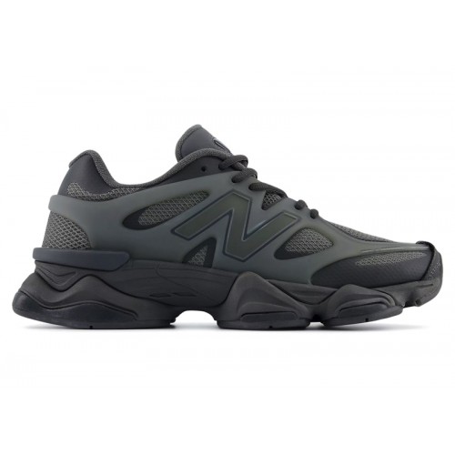 Кроссы New Balance 9060 X Black Cement - мужская сетка размеров