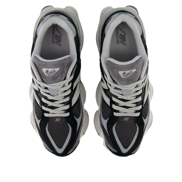 New Balance 9060 Black Grey - мужская сетка размеров New Balance 9060 Black Grey - мужская сетка размеров