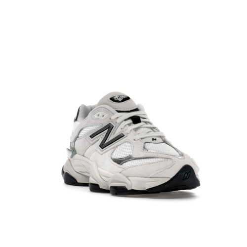 New Balance 9060 White Black Metallic Silver - мужская сетка размеров