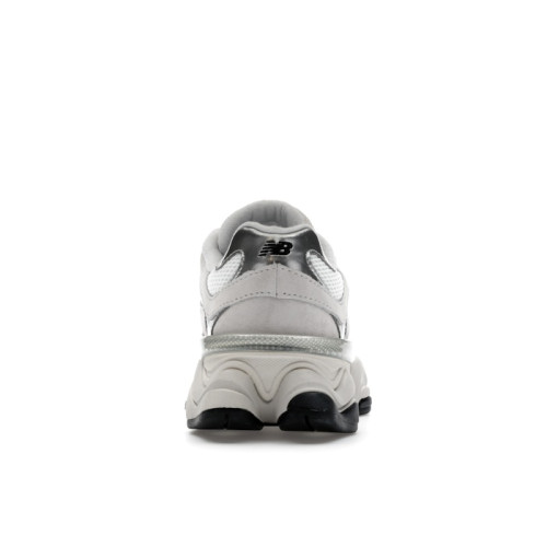 New Balance 9060 White Black Metallic Silver - мужская сетка размеров
