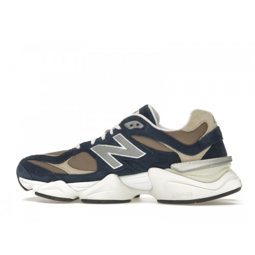 Кроссы New Balance 9060 Navy Mushroom - мужская сетка размеров