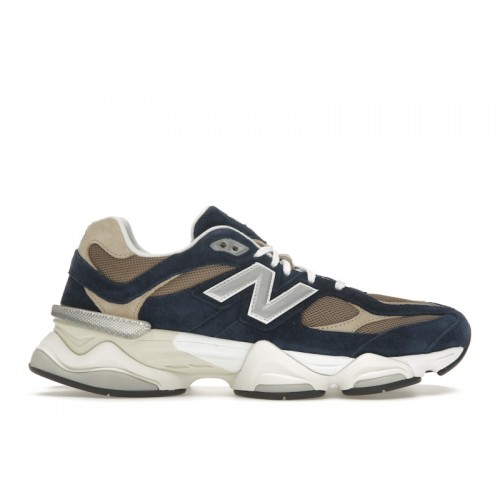 Кроссы New Balance 9060 Navy Mushroom - мужская сетка размеров
