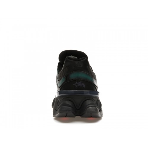 Кроссы New Balance 9060 Mowalola Burglarwear Black Teal Pink - мужская сетка размеров