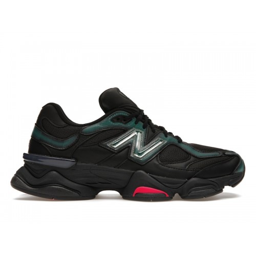 Кроссы New Balance 9060 Mowalola Burglarwear Black Teal Pink - мужская сетка размеров