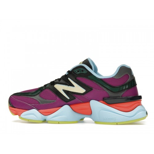 Кроссы New Balance 9060 Neon Nights - мужская сетка размеров