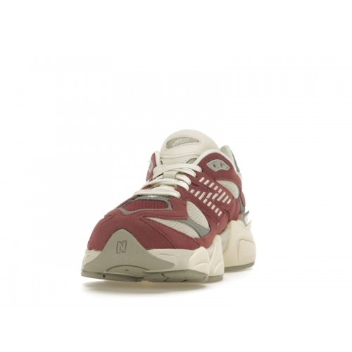 Кроссы New Balance 9060 Washed Burgundy - мужская сетка размеров