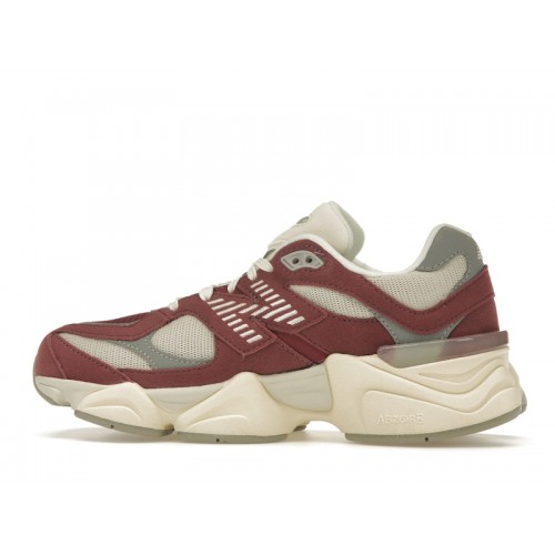 Кроссы New Balance 9060 Washed Burgundy - мужская сетка размеров