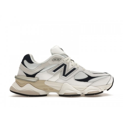 Кроссы New Balance 9060 White Navy - мужская сетка размеров