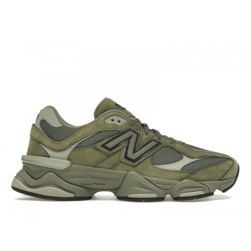 Кроссы New Balance 9060 Dark Olivine - мужская сетка размеров