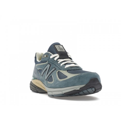 Кроссы New Balance 990v4 MiUSA Auralee Blue - мужская сетка размеров