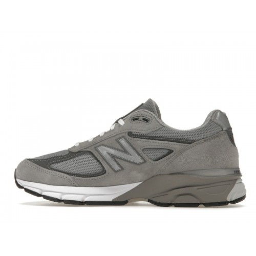 Кроссы New Balance 990v4 MiUSA Grey Silver - мужская сетка размеров