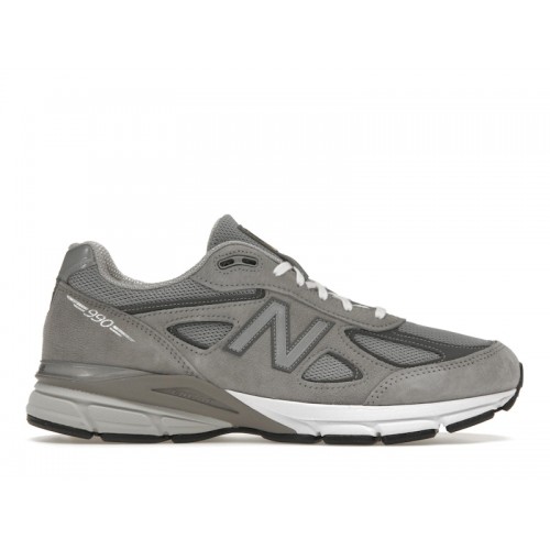 Кроссы New Balance 990v4 MiUSA Grey Silver - мужская сетка размеров