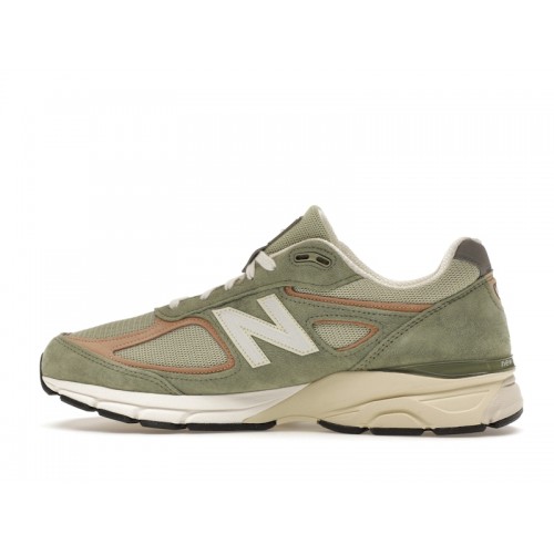 Кроссы New Balance 990v4 MiUSA Teddy Santis Olive Incense - мужская сетка размеров