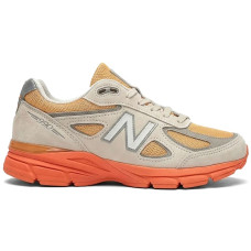 New Balance 990v4 MiUSA Moonbeam Tangerine Heat