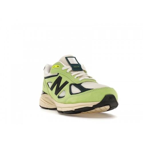 Кроссы New Balance 990v4 MiUSA Teddy Hi-Lite - мужская сетка размеров