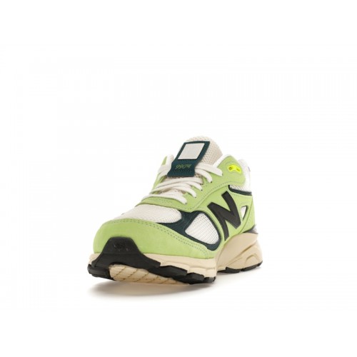 Кроссы New Balance 990v4 MiUSA Teddy Hi-Lite - мужская сетка размеров