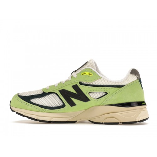 Кроссы New Balance 990v4 MiUSA Teddy Hi-Lite - мужская сетка размеров