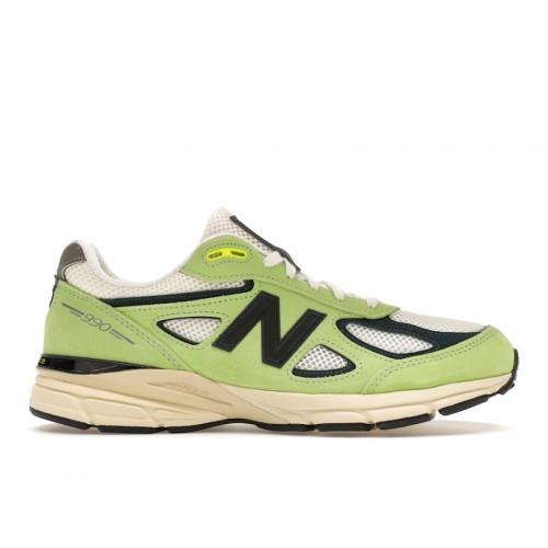 Кроссы New Balance 990v4 MiUSA Teddy Hi-Lite - мужская сетка размеров
