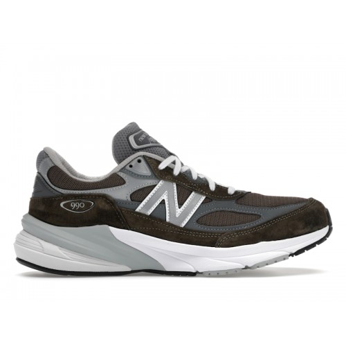 Кроссы New Balance 990v6 MiUSA True Camo White - мужская сетка размеров