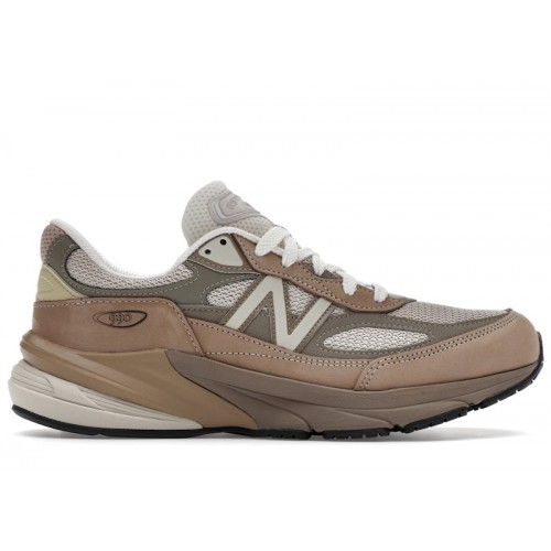 New Balance 990v6 MiUSA Driftwood Timberwolf - мужская сетка размеров