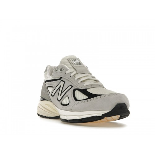 Кроссы New Balance 990v4 MiUSA Teddy Santis Grey Black Cream - мужская сетка размеров