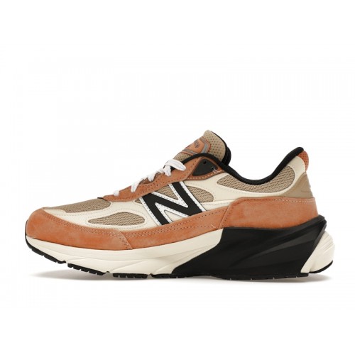 Кроссы New Balance 990v6 MiUSA Teddy Santis Sepia Orange - мужская сетка размеров