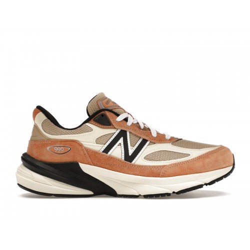 Кроссы New Balance 990v6 MiUSA Teddy Santis Sepia Orange - мужская сетка размеров