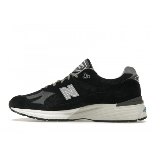 Кроссы New Balance 991v2 MiUK Black Grey - мужская сетка размеров