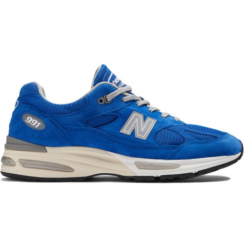 Кроссы New Balance 991 MiUK Dazzling Blue - мужская сетка размеров