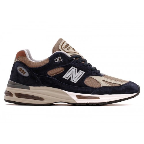 Кроссы New Balance 991v2 MiUK After Midnight Sepia Tint - мужская сетка размеров