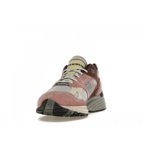 Кроссы New Balance 991v2 MiUK Rosewood - мужская сетка размеров
