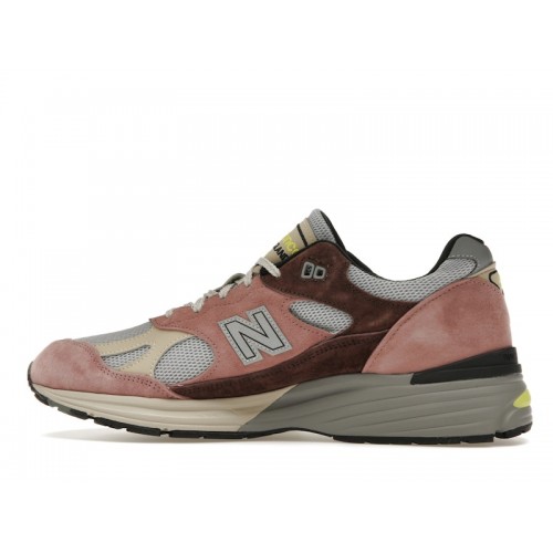 Кроссы New Balance 991v2 MiUK Rosewood - мужская сетка размеров