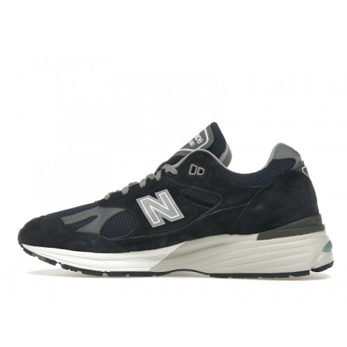 Кроссы New Balance 991v2 MiUK Dark Navy - мужская сетка размеров