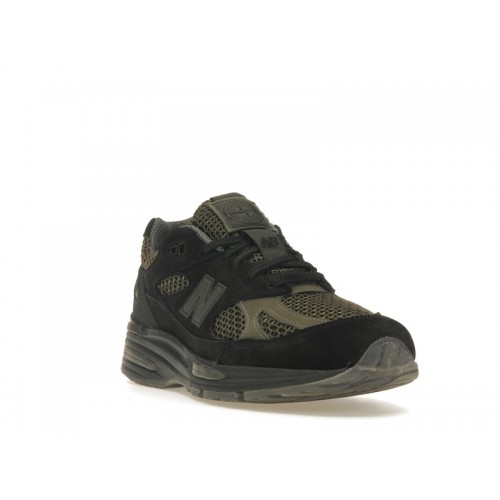 Кроссы New Balance 991v2 MiUK Stone Island Black - мужская сетка размеров