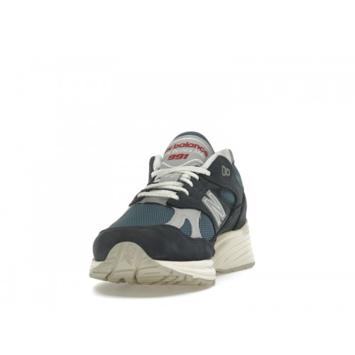 Кроссы New Balance 991v2 MiUK Vintage Navy - мужская сетка размеров