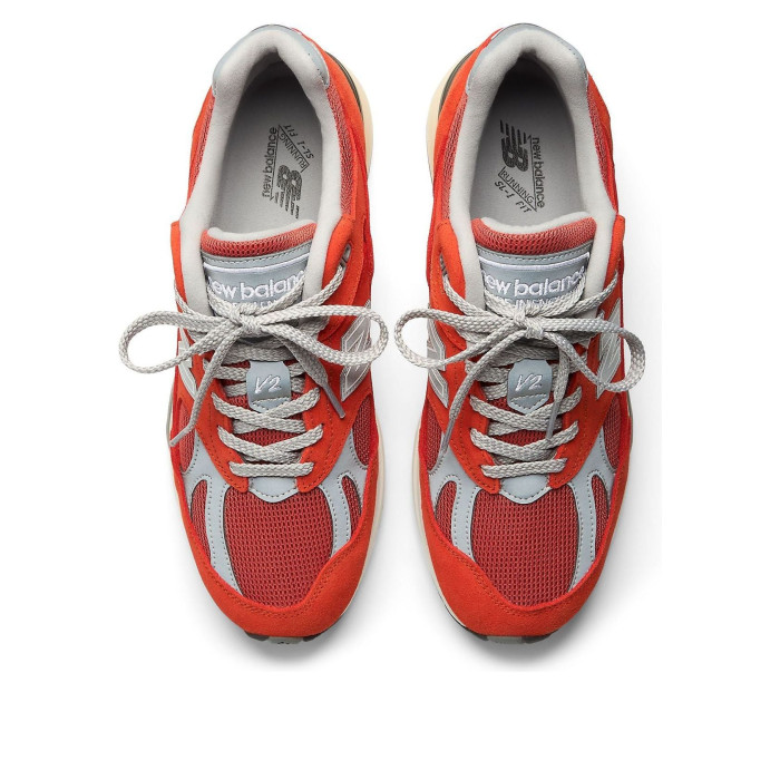 New Balance 991v2 Made In UK Orange - мужская сетка размеров New Balance 991v2 Made In UK Orange - мужская сетка размеров