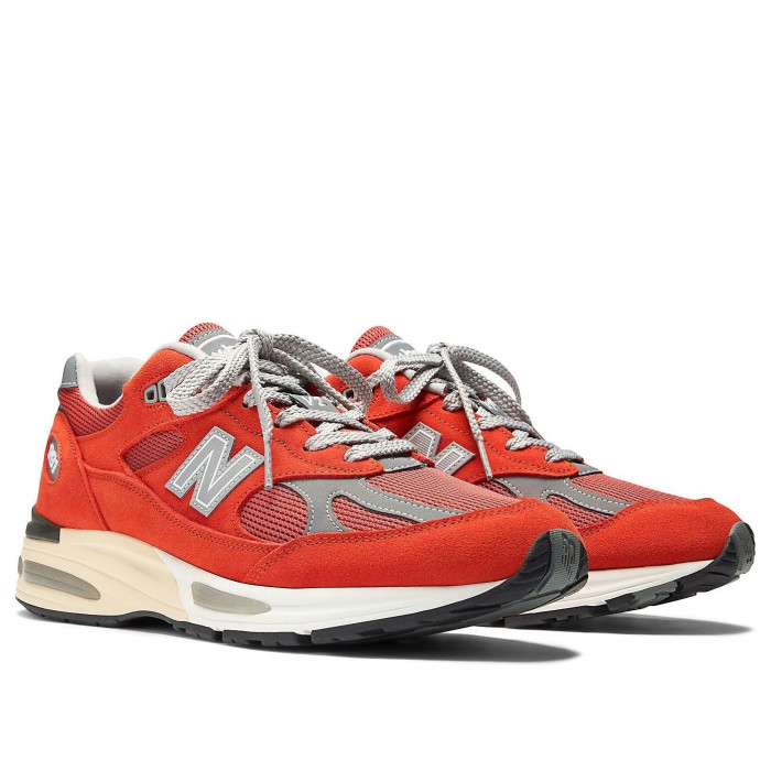 New Balance 991v2 Made In UK Orange - мужская сетка размеров New Balance 991v2 Made In UK Orange - мужская сетка размеров