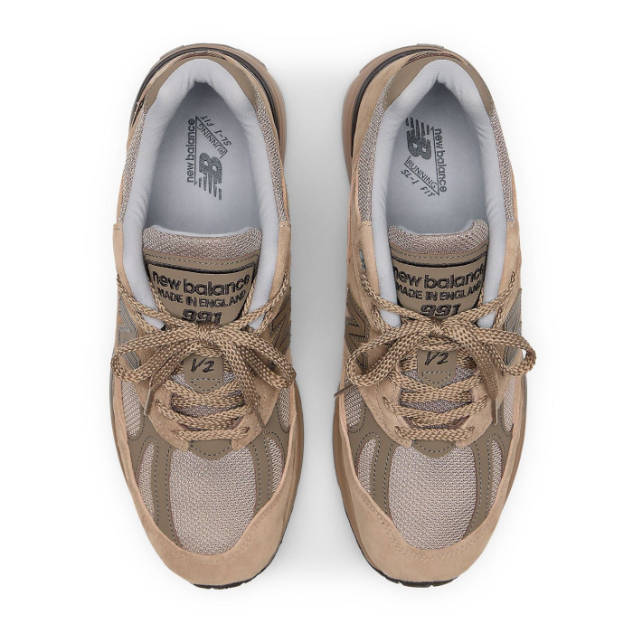 New Balance 991v2 MiUK Walnut Shitake - мужская сетка размеров New Balance 991v2 MiUK Walnut Shitake - мужская сетка размеров