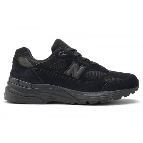 Кроссы New Balance 992 MiUSA Black - мужская сетка размеров