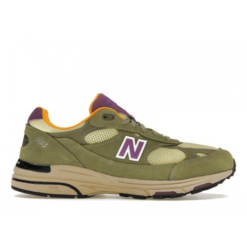 Кроссы New Balance 993 MiUSA Teddy Santis Olive Leaf Maize - мужская сетка размеров