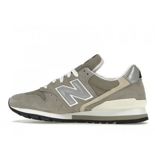 Кроссы New Balance 996 MiUSA Grey Silver - мужская сетка размеров